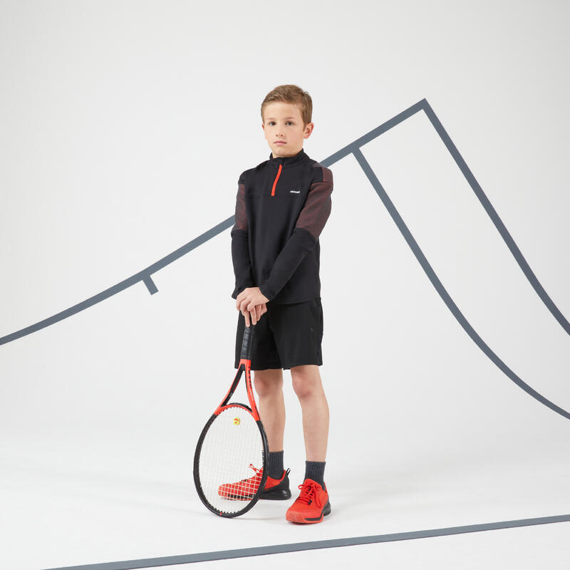 Pantaloncini tennis bambino DRY neri