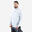 Men's Tennis Long-Sleeved Sweatshirt Thermic 1/2 Zip - Light Grey