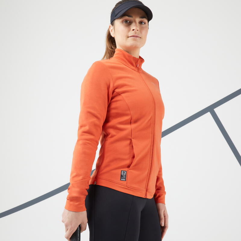 Tennisvest voor dames Dry 900 oranje