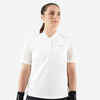 Damen Tennis Poloshirt - Dry 500 Soft weiss