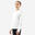 Dívčí tenisové tričko TH500 s dlouhým rukávem bílé
