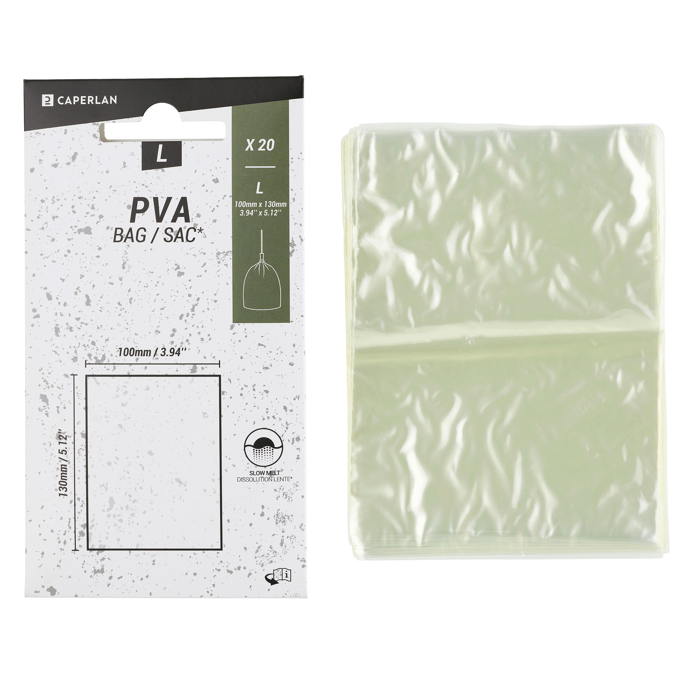 Sacchetti PVA carp fishing L 100x130mm x20 2/10