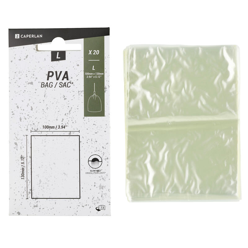 PVA zakjes voor karpervissen L (100x130 mm) 20 stuks