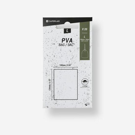 SACS PVA L(100x130mm) x20 PÊCHE DE LA CARPE