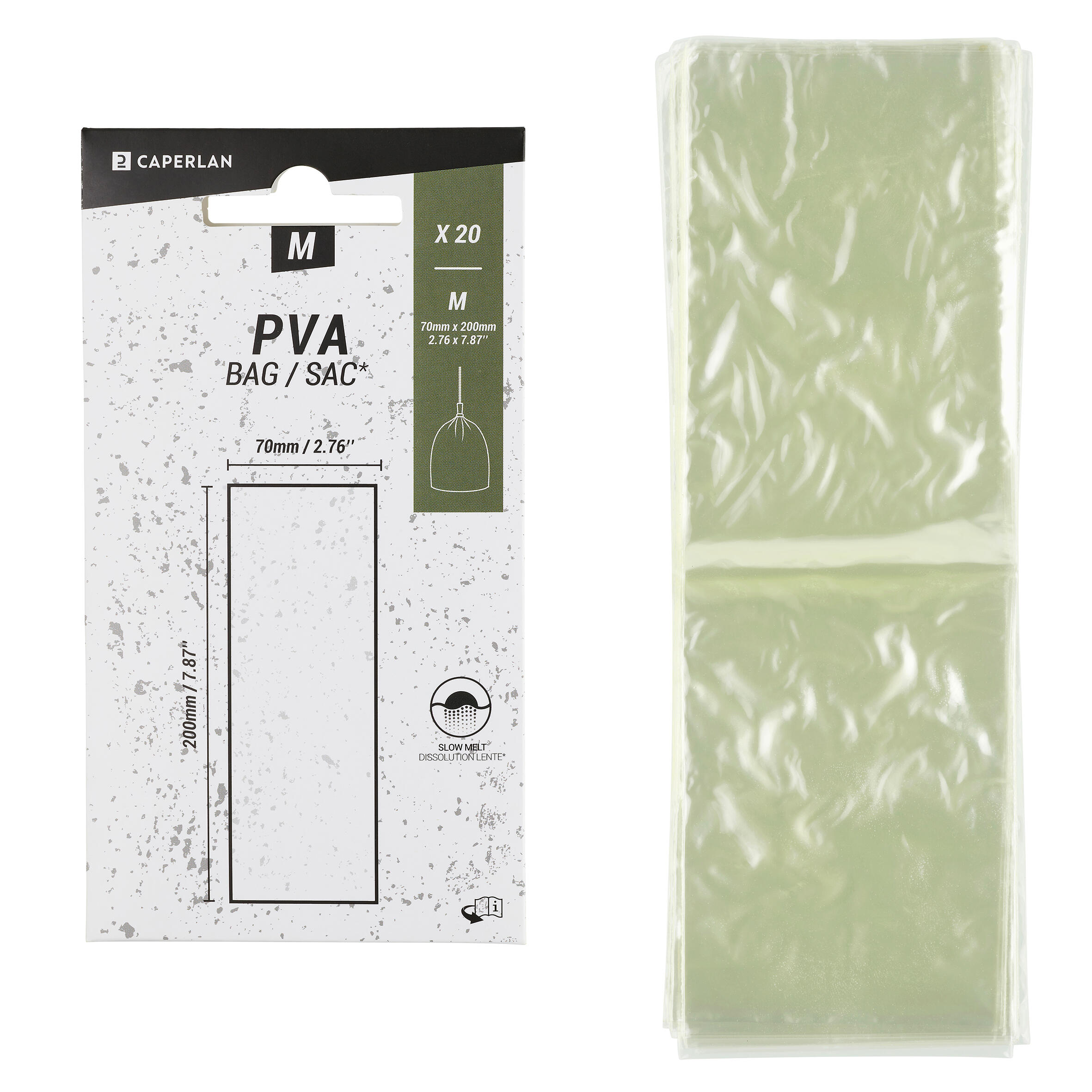 CAPERLAN PVA vrecká M (70 x 200 mm) 20x na lov kaprov bez · záber 3
