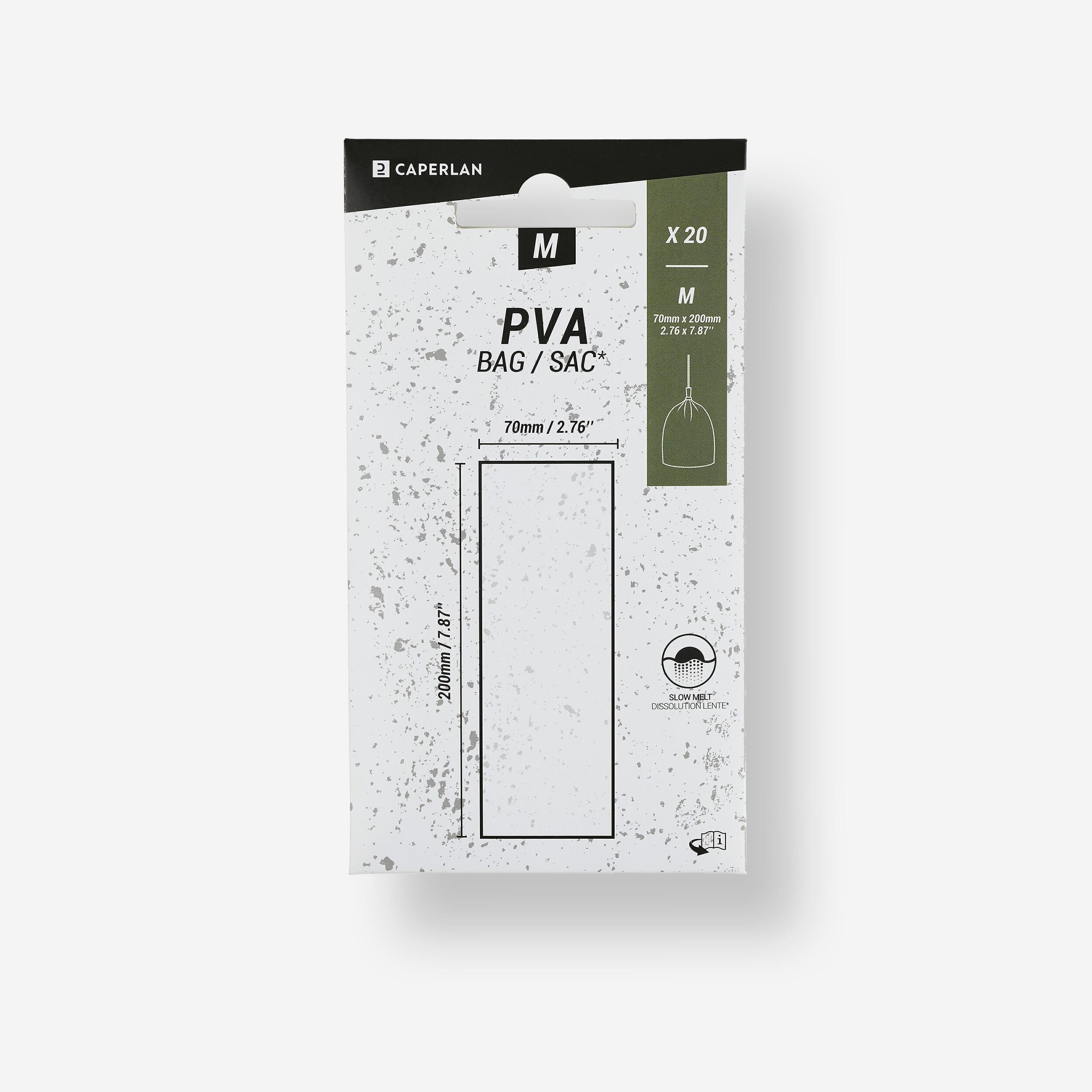 Caperlan - Sacs Pva M(70x200mm) X20 Pêche De La Carpe - Sac Soluble - Peche - Blanc - Taille Unique - Decathlon