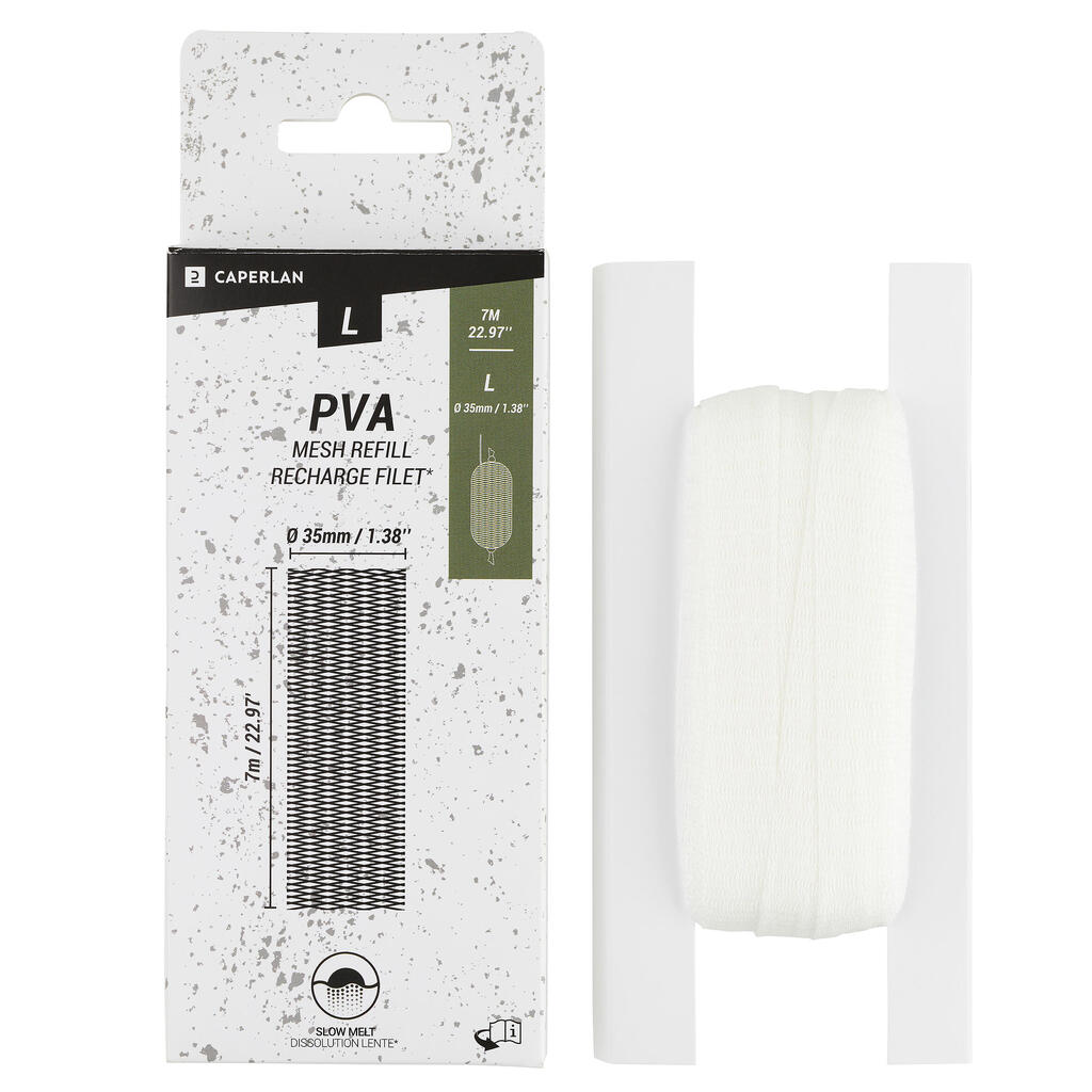 CARP FISHING PVA SOCK REFILL SLOW 35MM 7M
