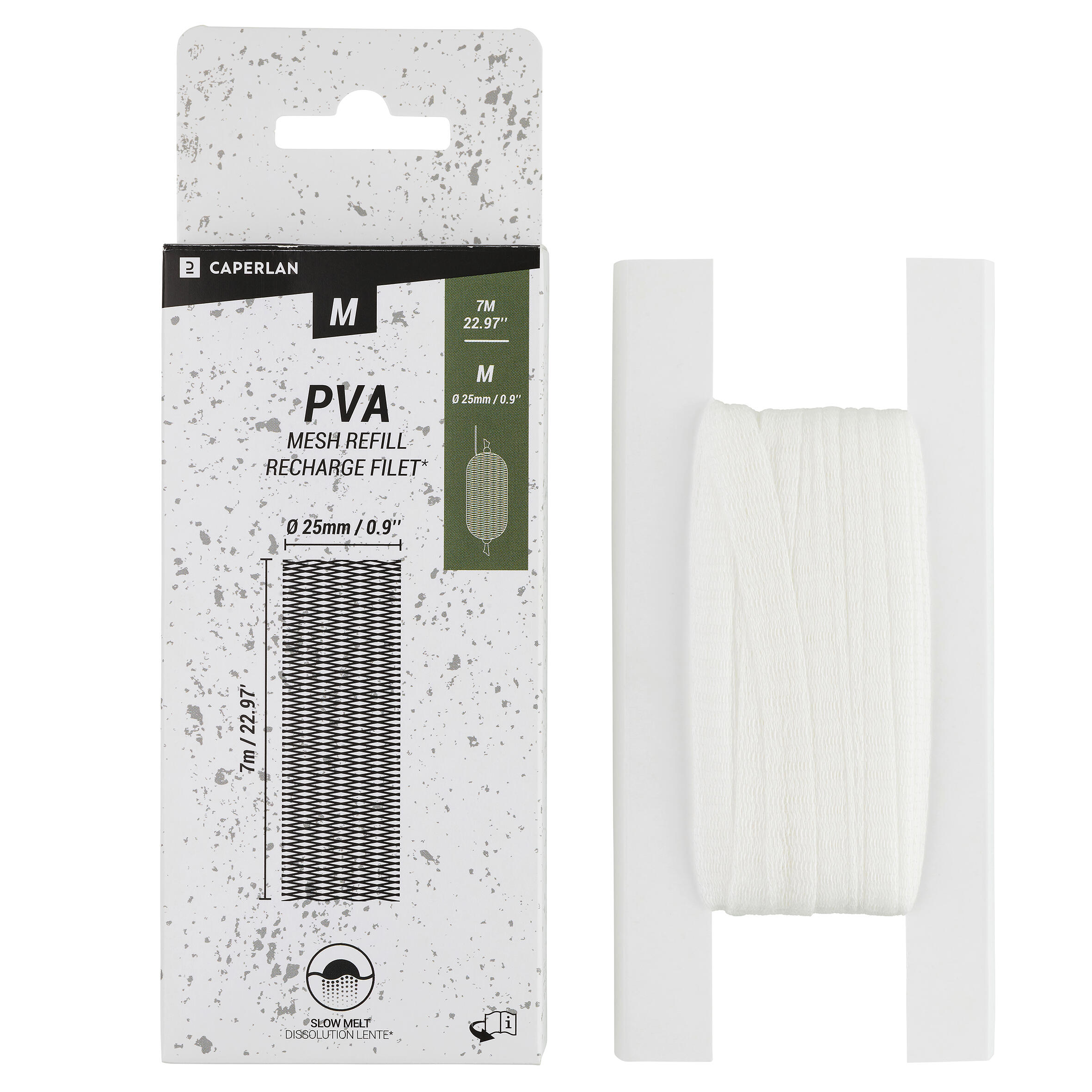 Ricarica rete PVA SLOW carp fishing 25mm 7m 2/9
