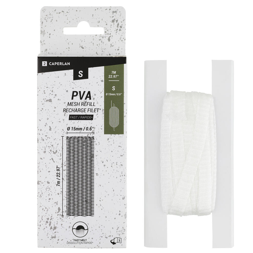 CARP FISHING PVA SOCK REFILL FAST 15MM 7M