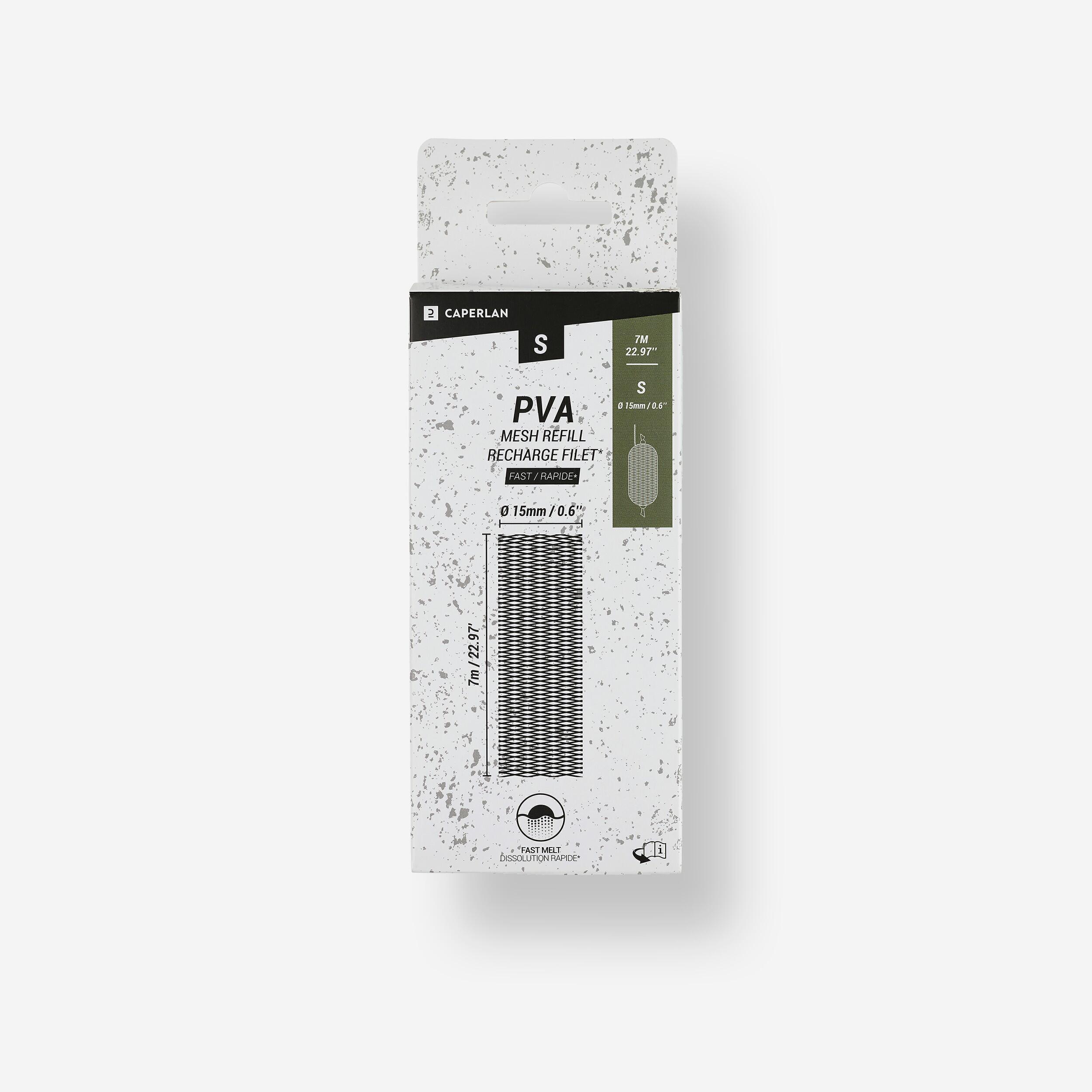 CARP FISHING PVA SOCK REFILL FAST 15MM 7M 1/3