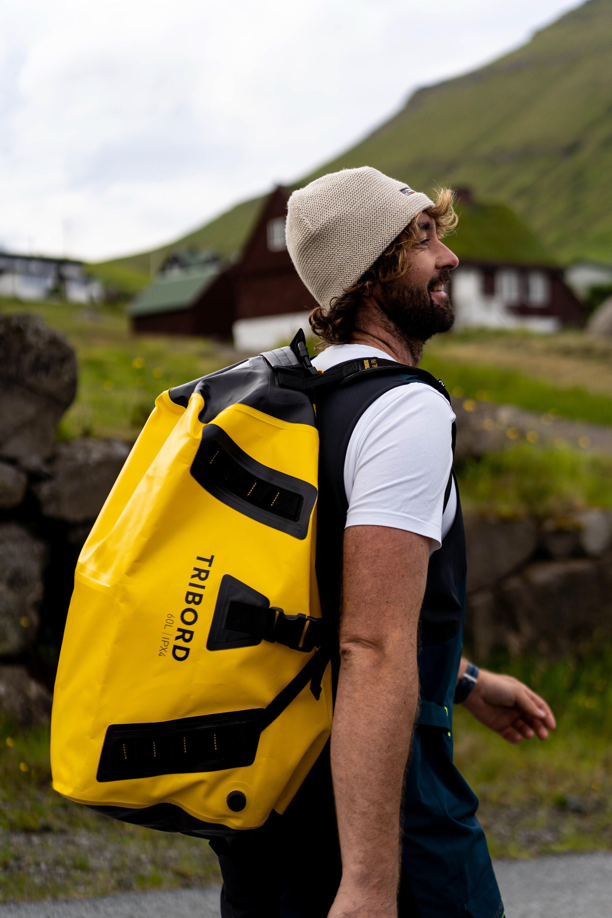 Mochila Estanque Duffle Bag - Saco de Viagem - 60 L Amarelo Preto 8/14