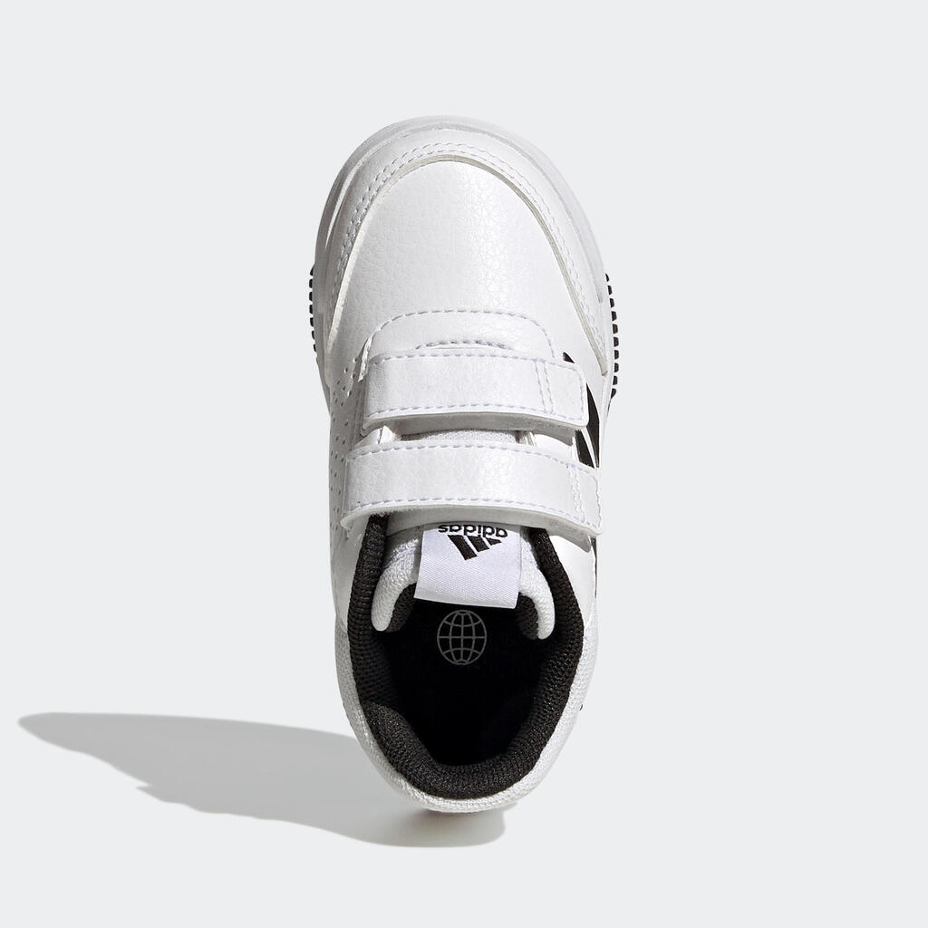 Bērnu sporta apavi “Tensaur”, ar līplenti, balti, melni