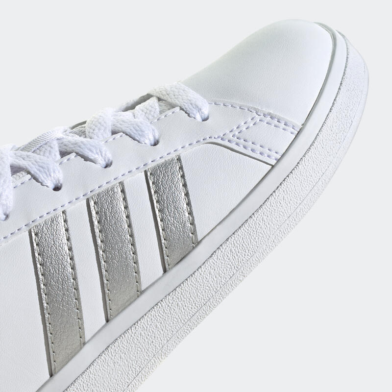 Baskets adidas grand court enfant blanc/nacre