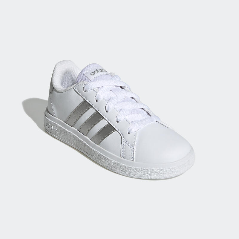 Dětské boty Adidas Grand Court bílo-perleťové