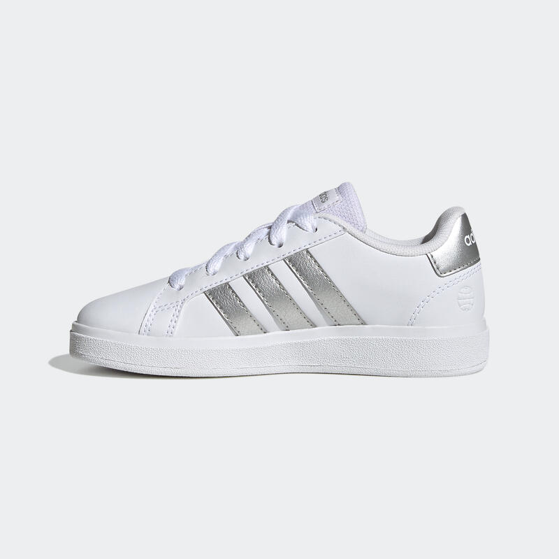 Baskets adidas grand court enfant blanc/nacre