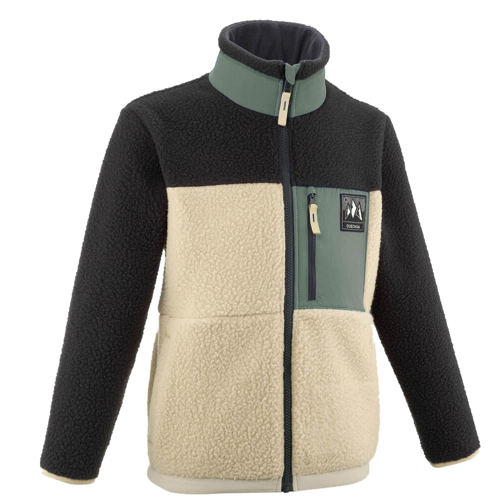 Polar sherpa cálido niño 7-15 años NH 900 cremallera camuflaje beige negro ve 8/14