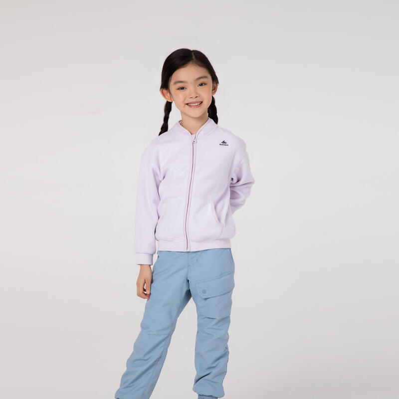 兒童刷毛外套 MH150 - 紫色