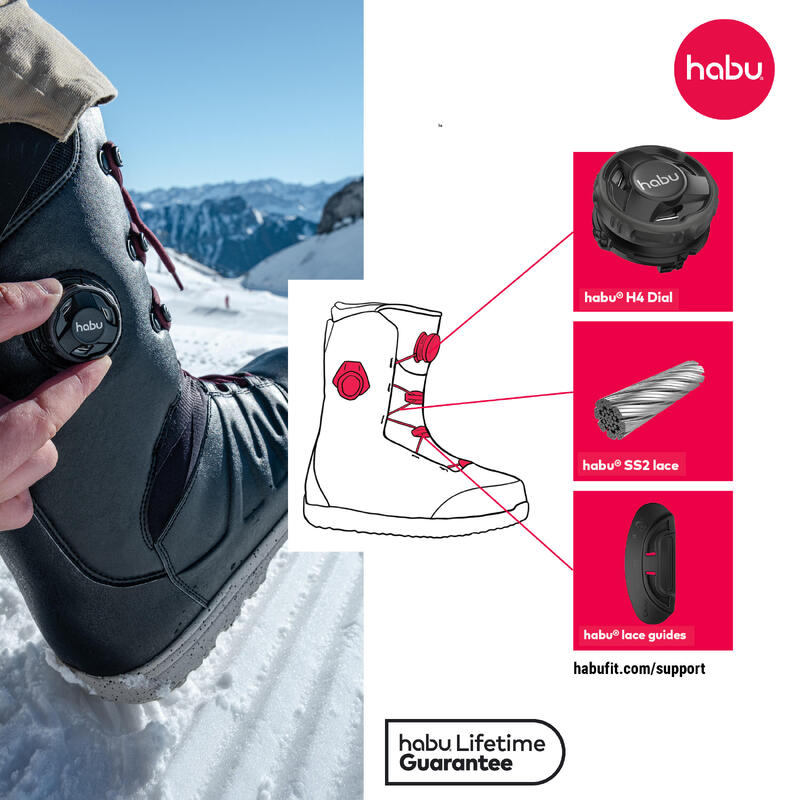 Boots snowboard hibrid, flex mediu Endzone Alb Damă