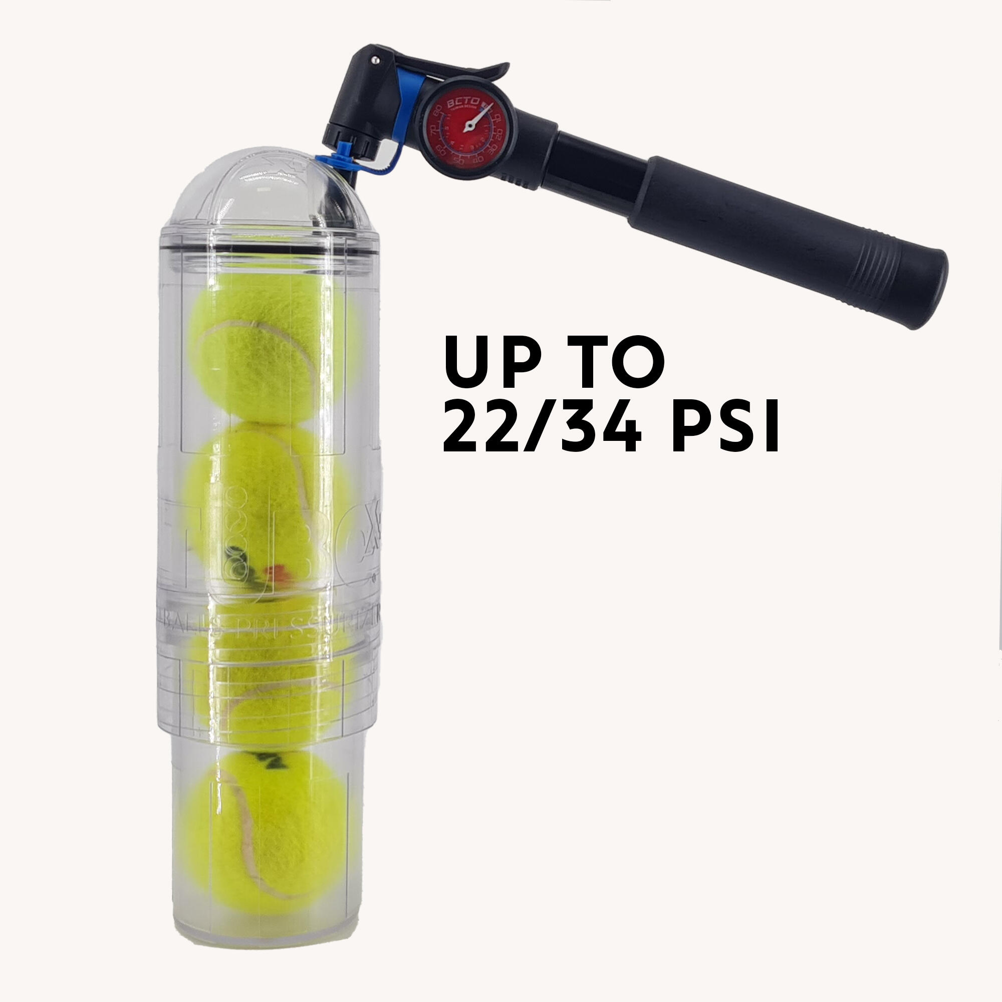 Pressurisateur de balles de tennis 4 balles Tubo+ TUBOPLUS Decathlon.ch