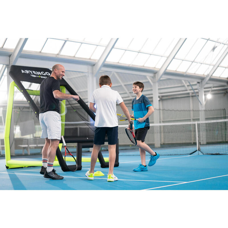 Perete Compact de antrenament tenis 2 Fețe Negru-Galben