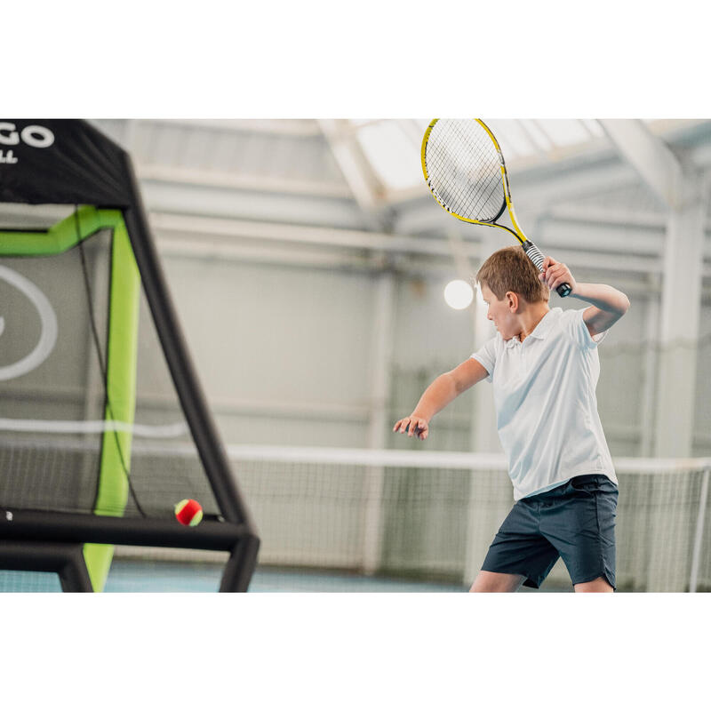 Compact Two-Sided Tennis Training Wall - Black/Yellow