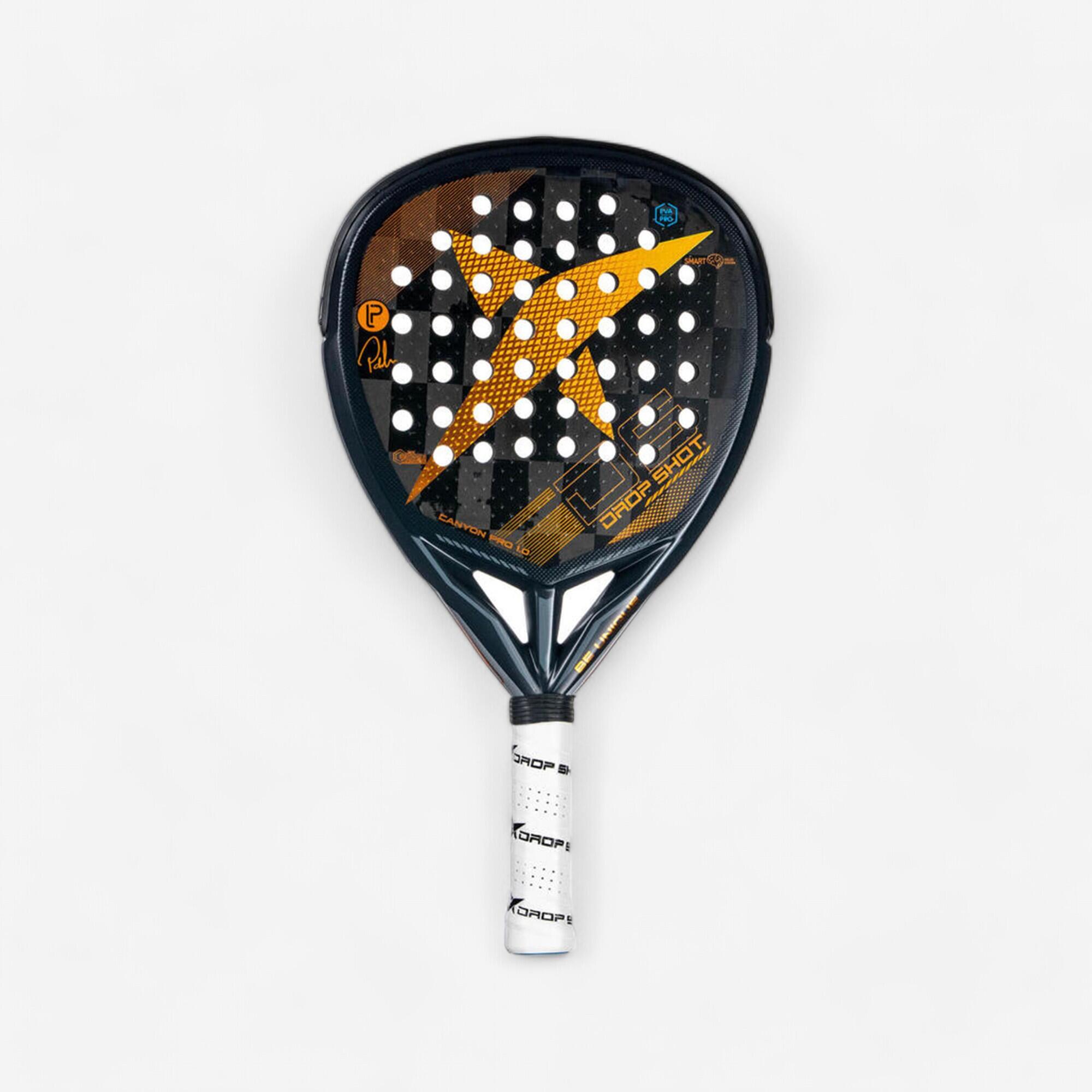 Drop Shot - Raquette De Padel Adulte - Drop Shot Canyon Pro 1.0 Pablo Lima - Raquette De Padel - Padel Beach Tennis - Gris-noir-orange - Taille Unique - Decathlon