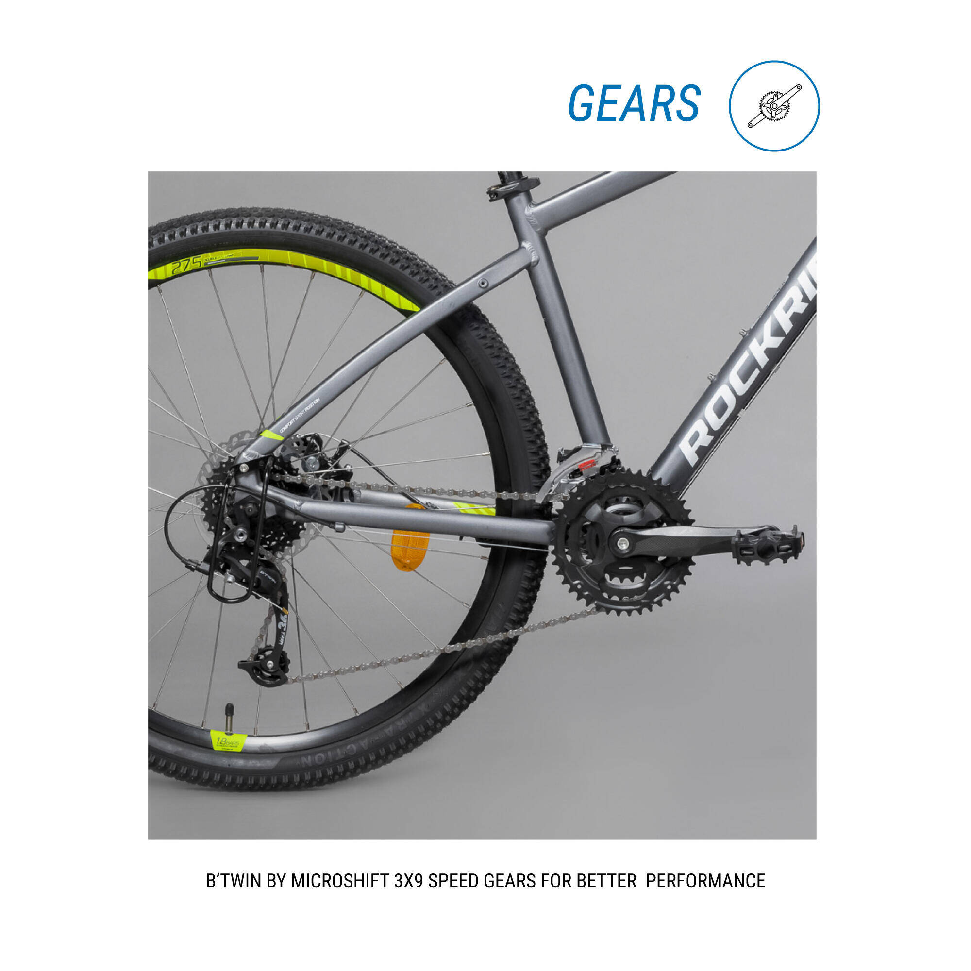 Mountain Bike Rockrider ST520 - Grey -  5
