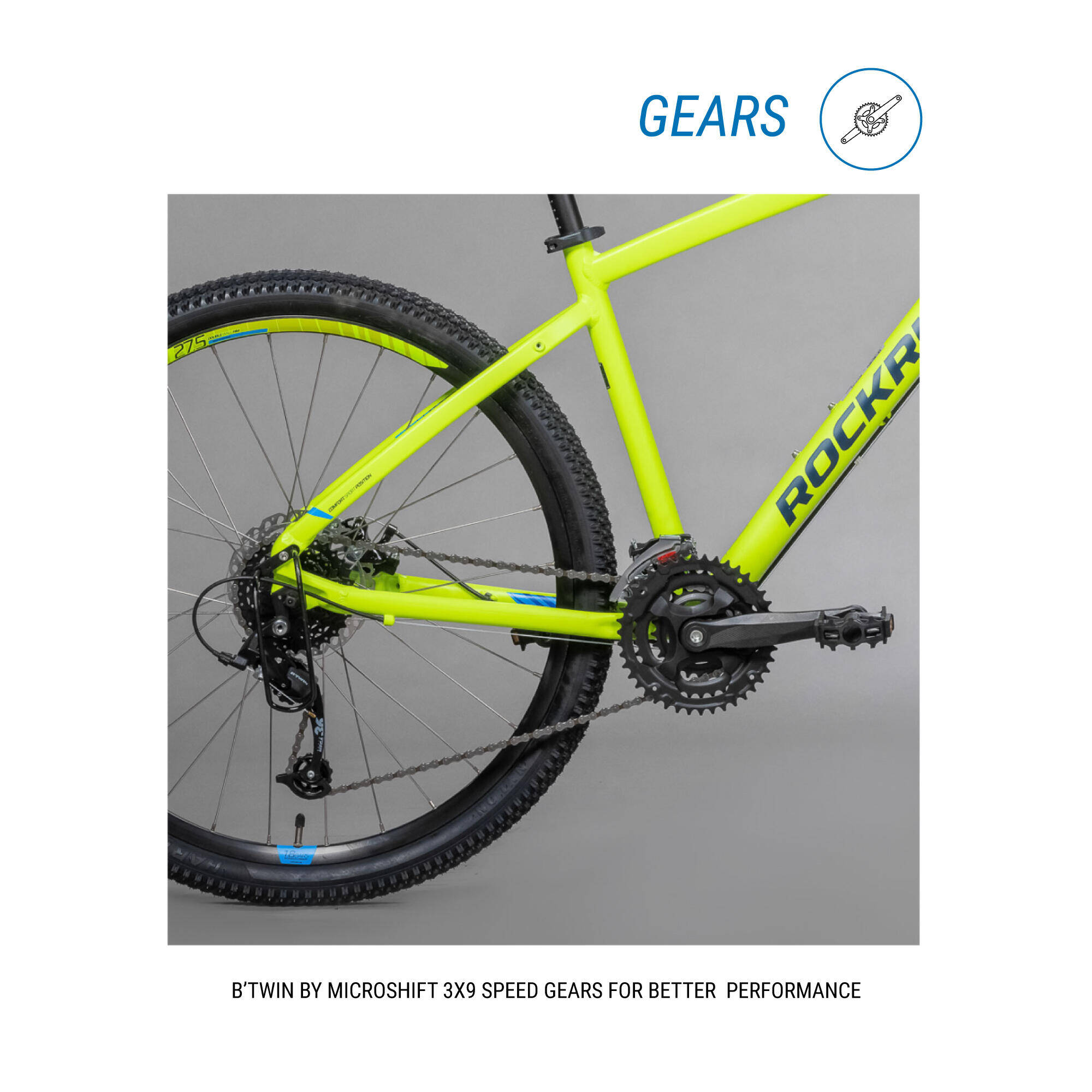 Mountain Bike Rockrider ST520 - Yellow -  5
