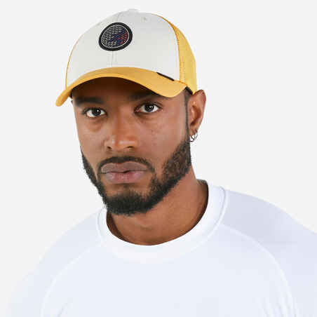 Gorra náutica de vela beige ocre para adulto Sailing 500