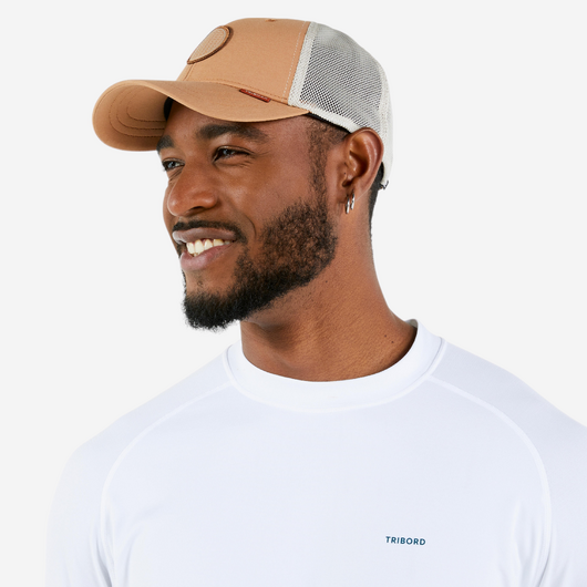 Casquette bateau Sailing 500 adulte voile Marron clair
