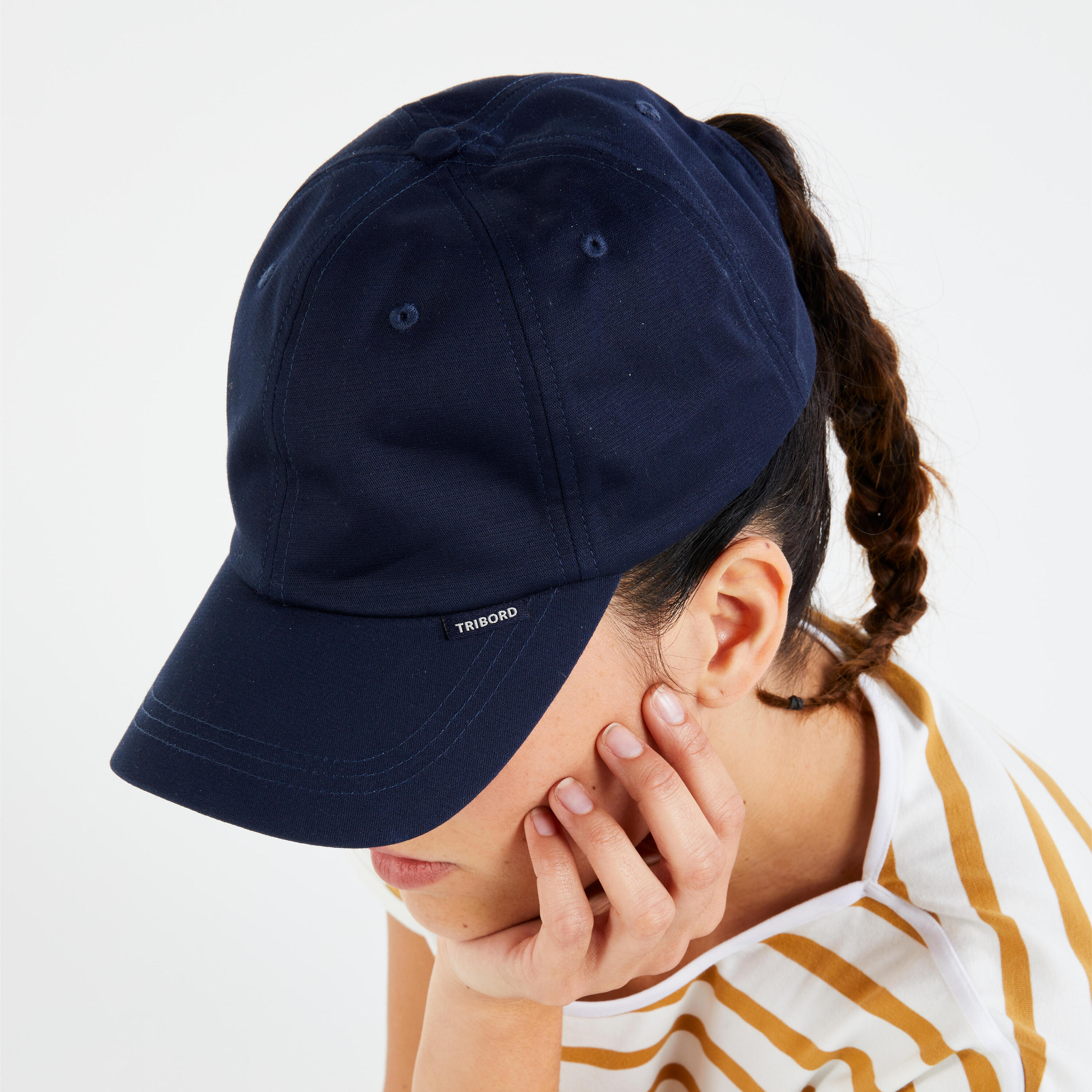 Adults’ Cap Boat Sailing 100 Navy Blue 2 7/9