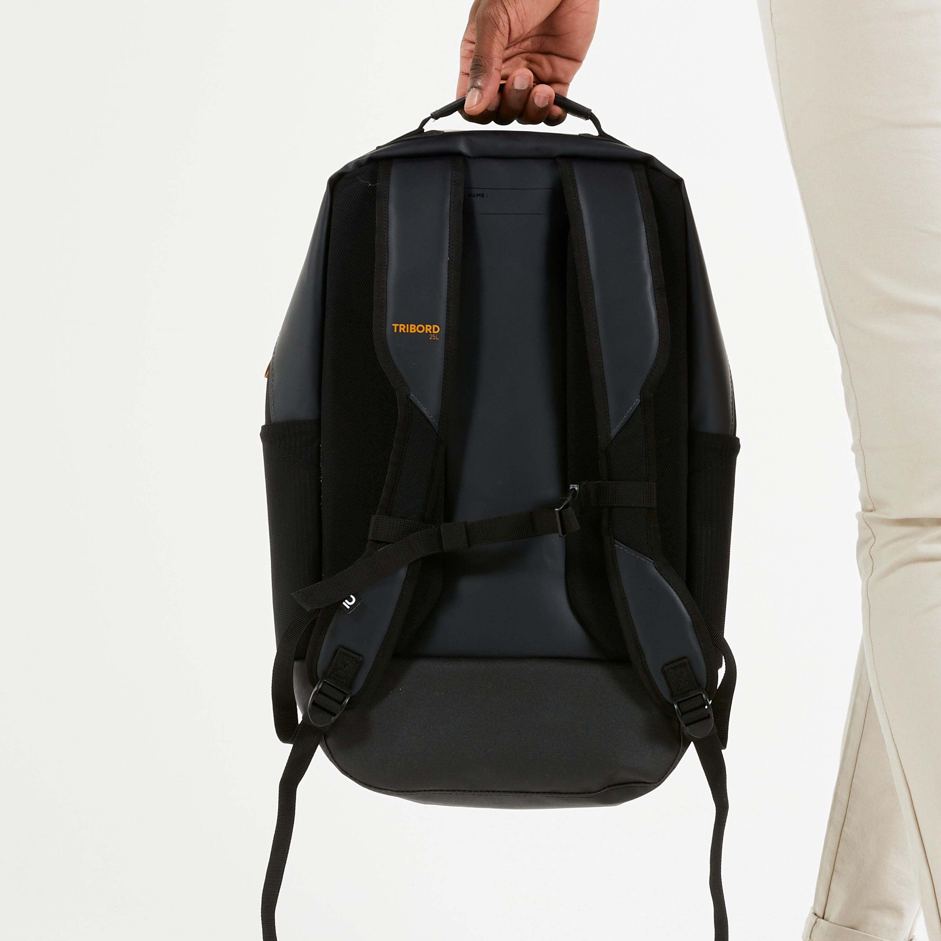 Mochila impermeable perlante náutica 25 litros  negro 2/6