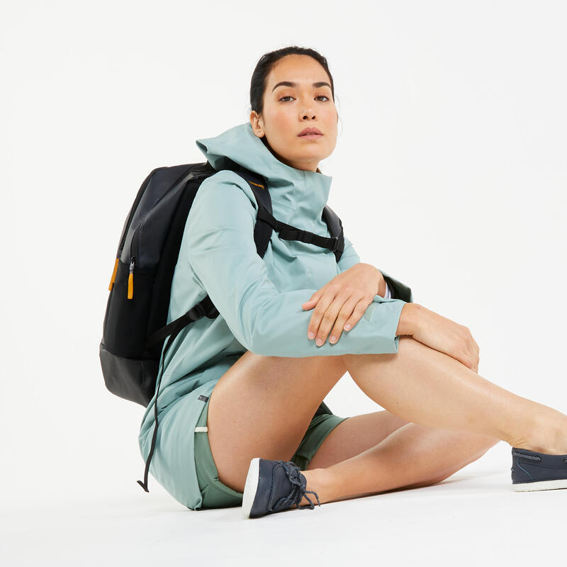 Waterrepellent backpack 25L Black TRIBORD Decathlon