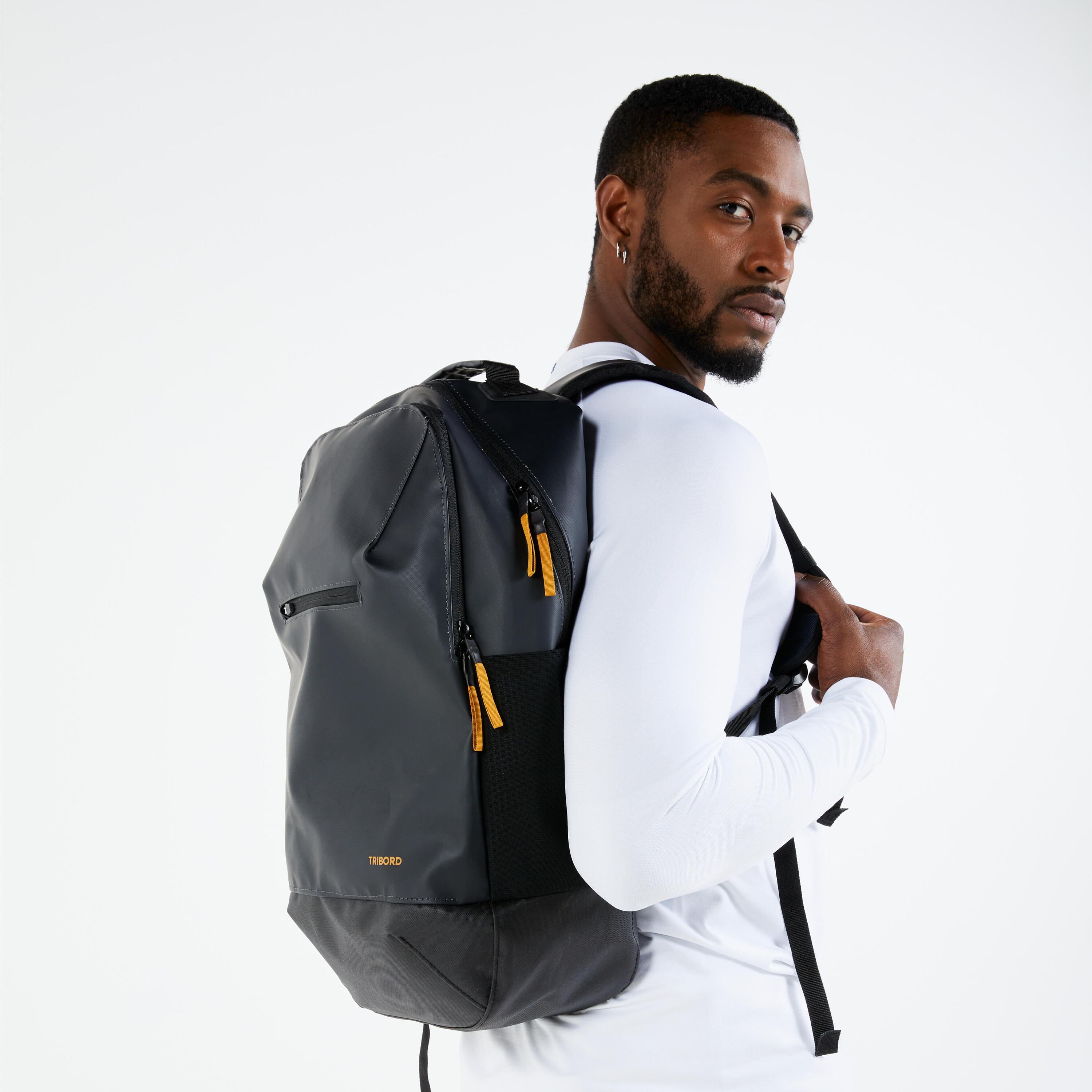 Mochila impermeable perlante náutica 25 litros  negro 3/6