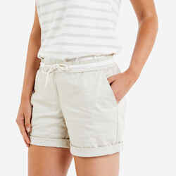 Women’s sailing shorts SAILING 100 beige