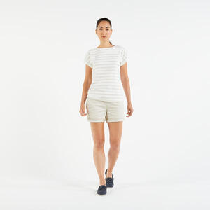 Pantalón Corto Vela Sailing 100 Mujer Beis