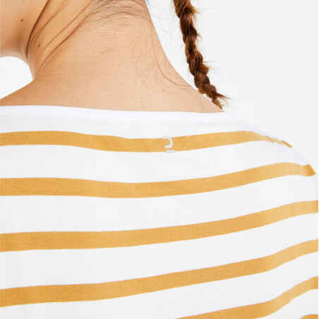 Women's Sailing 100 short-sleeved T-Shirt white ochre