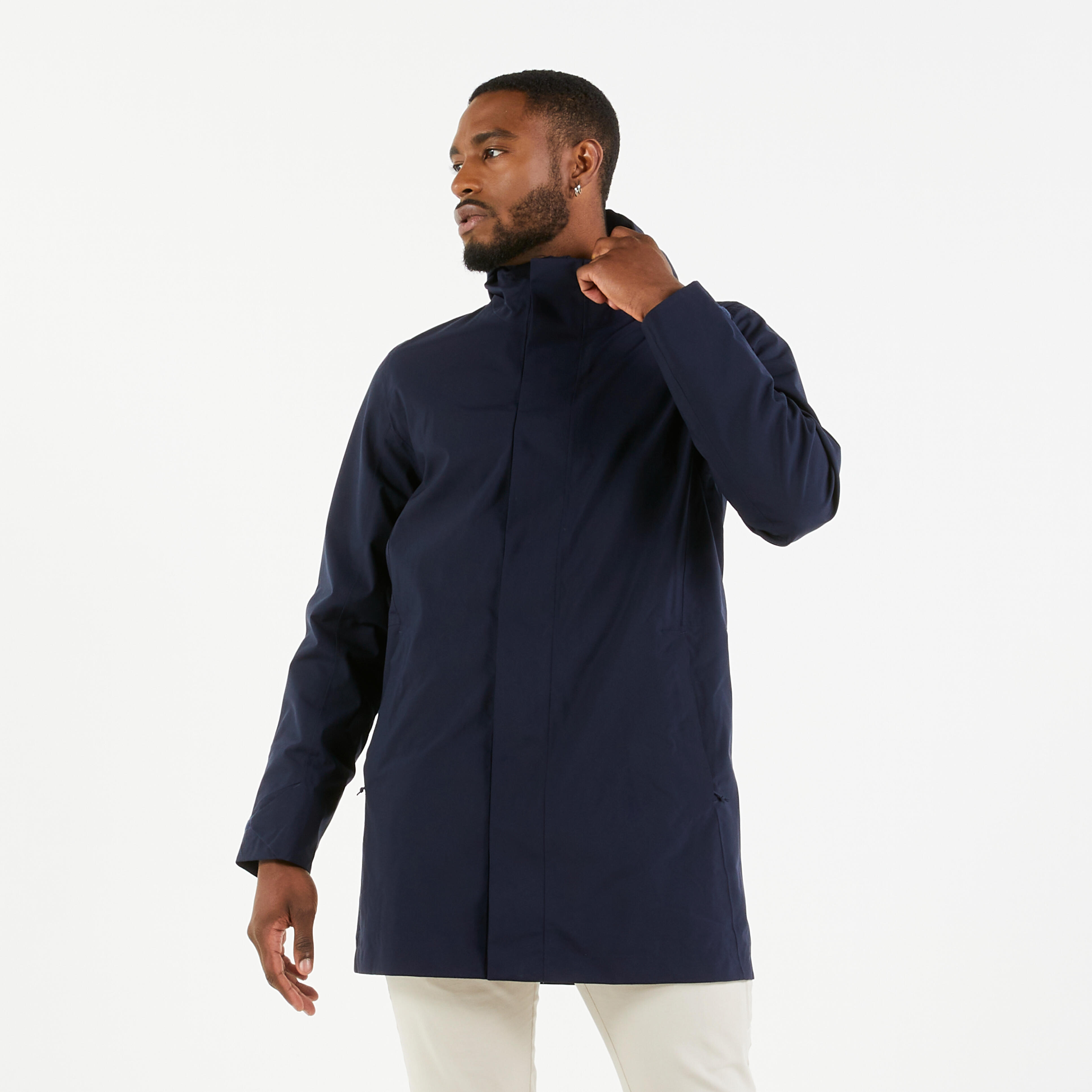 Men's waterproof wind jacket Sailing 300 Navy Blue