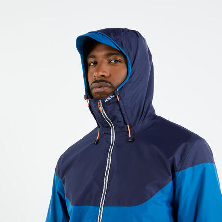 Куртка чоловіча 100 водонепроникна та вітрозахисна для вітрильнгого спорту синя