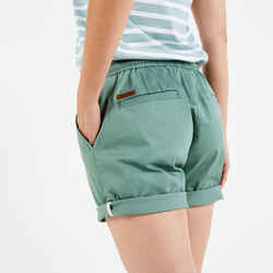 Women's sailing shorts SAILING 100 khaki