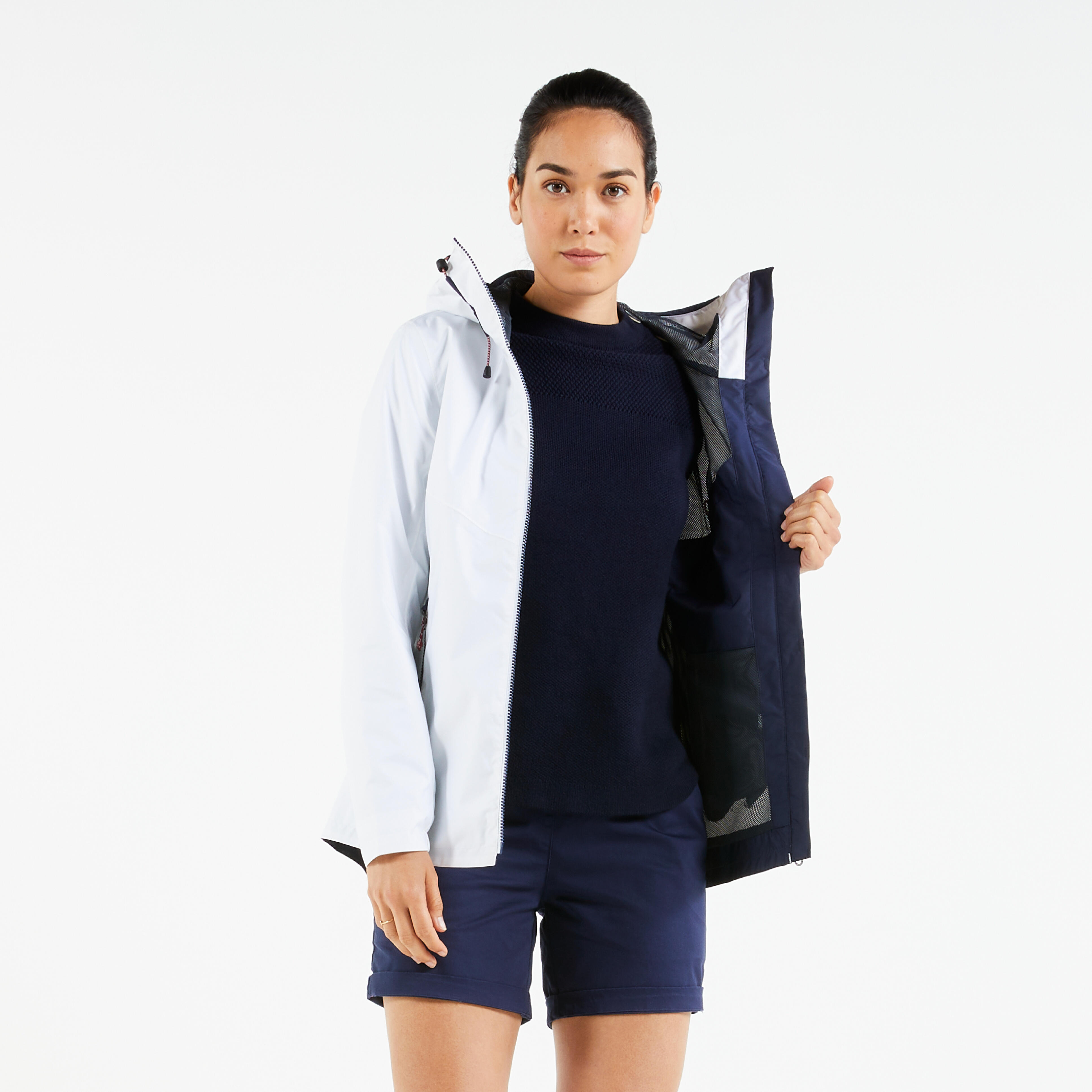 Manteau de voile imperméable et coupe-vent femme – 100 - TRIBORD