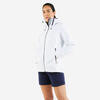 Chaqueta cortavientos impermeable Mujer 100 blanco