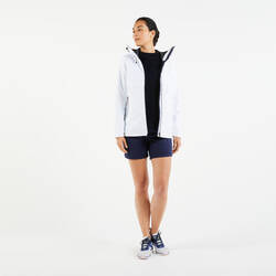 Women’s waterproof sailing jacket - wet-weather jacket SAILING 100 white