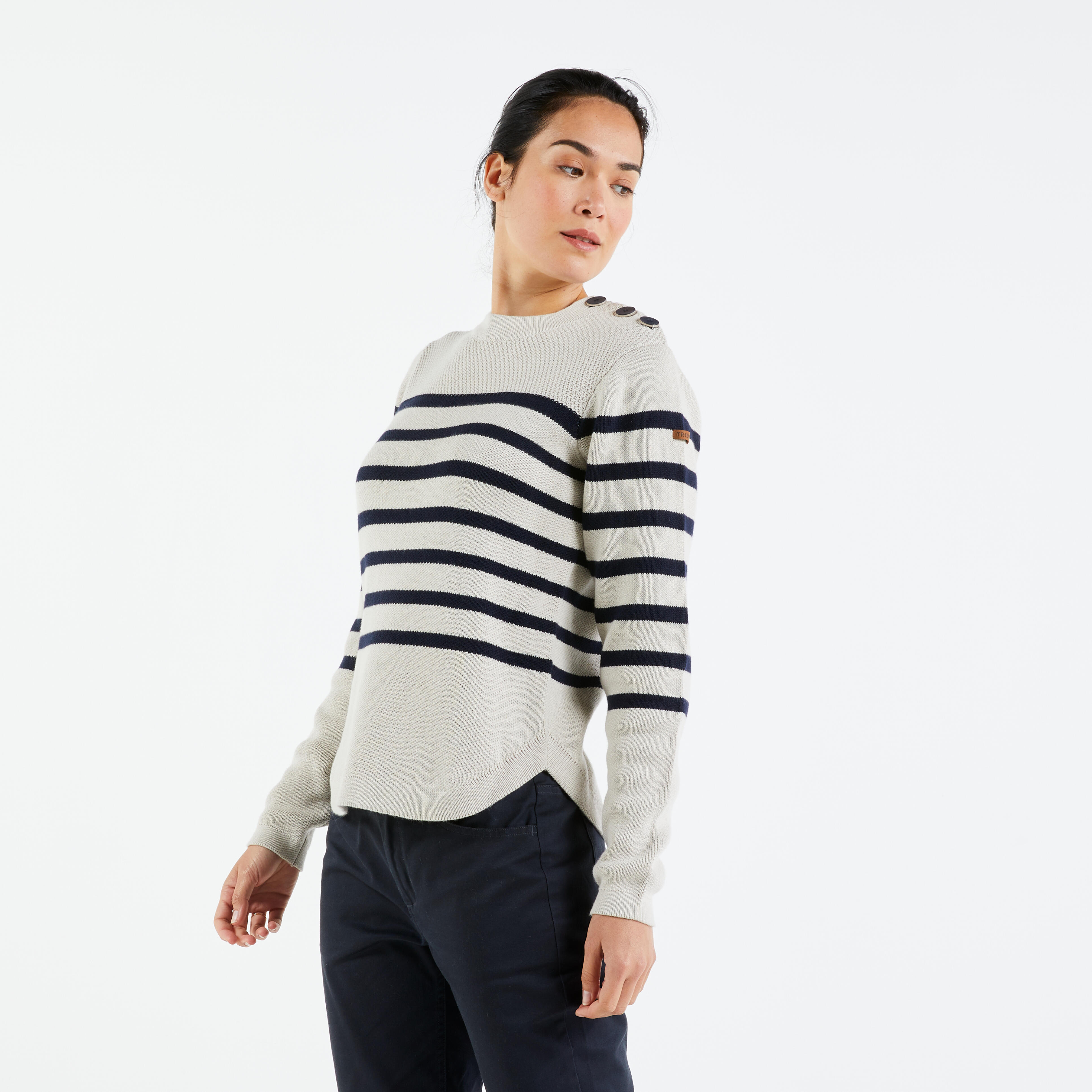 Pull marin Femme TRIBORD Decathlon