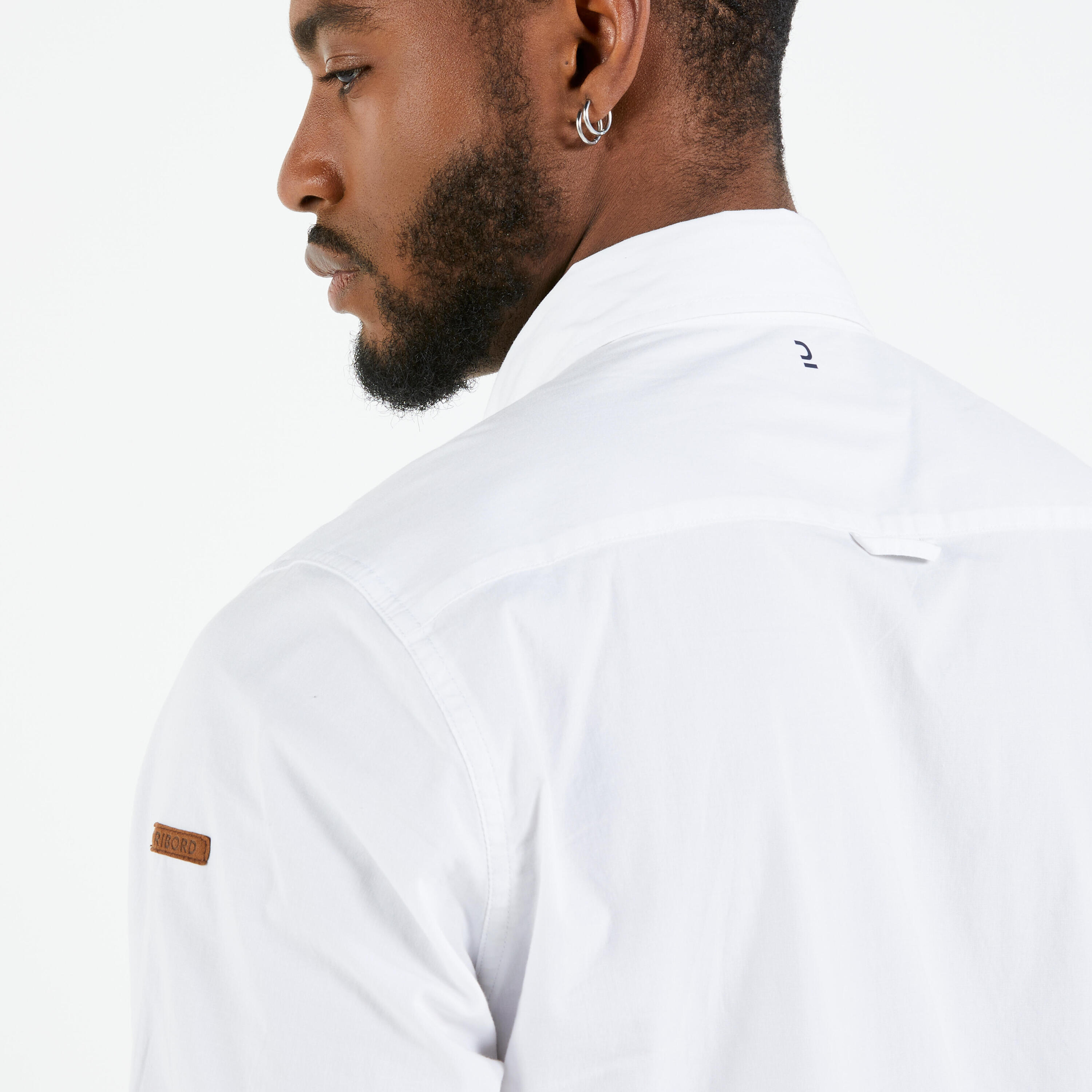 Men's Sailing Long Sleeve Shirt 100 - White 6/8