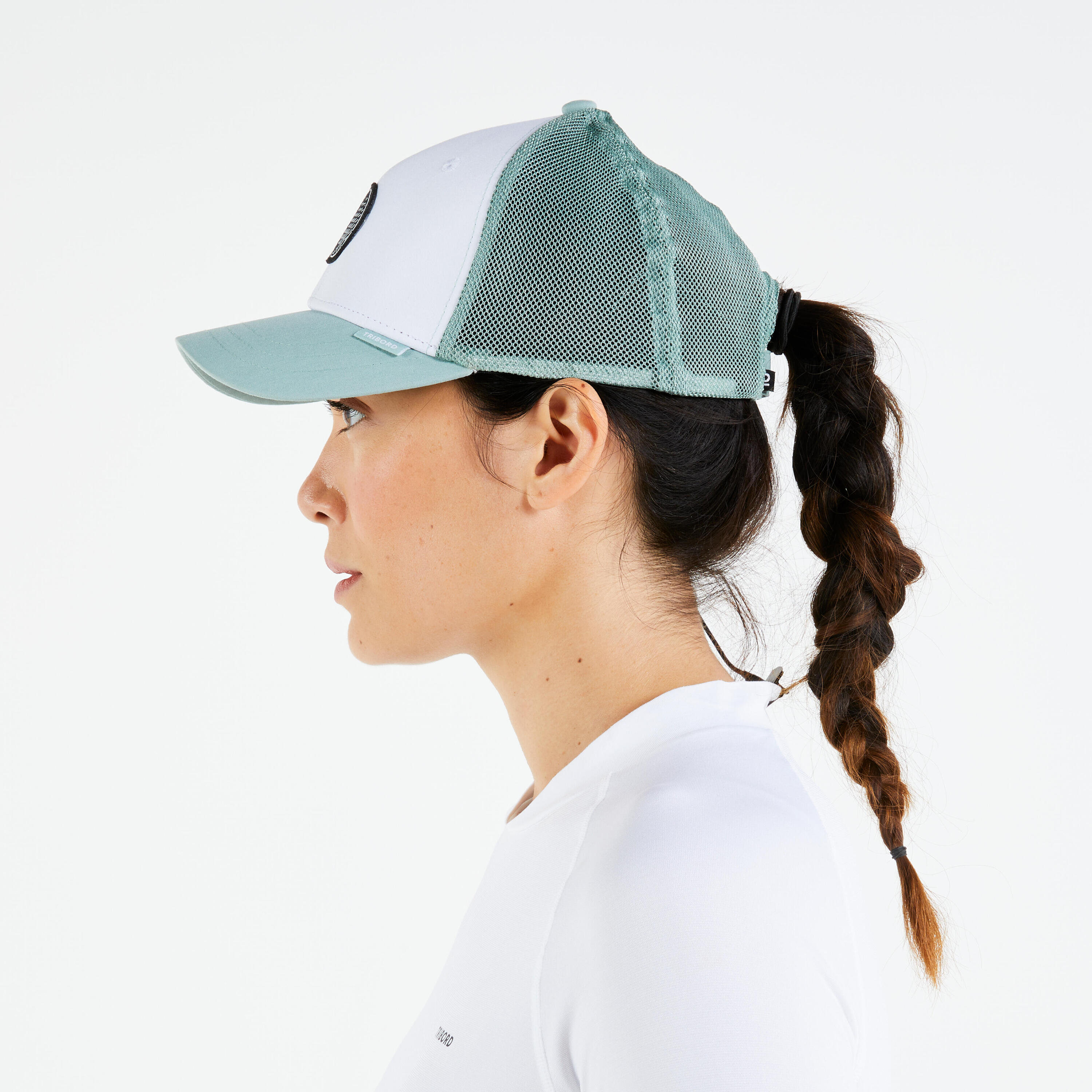 Adults' Sailing Cap 500 - Khaki White 5/9