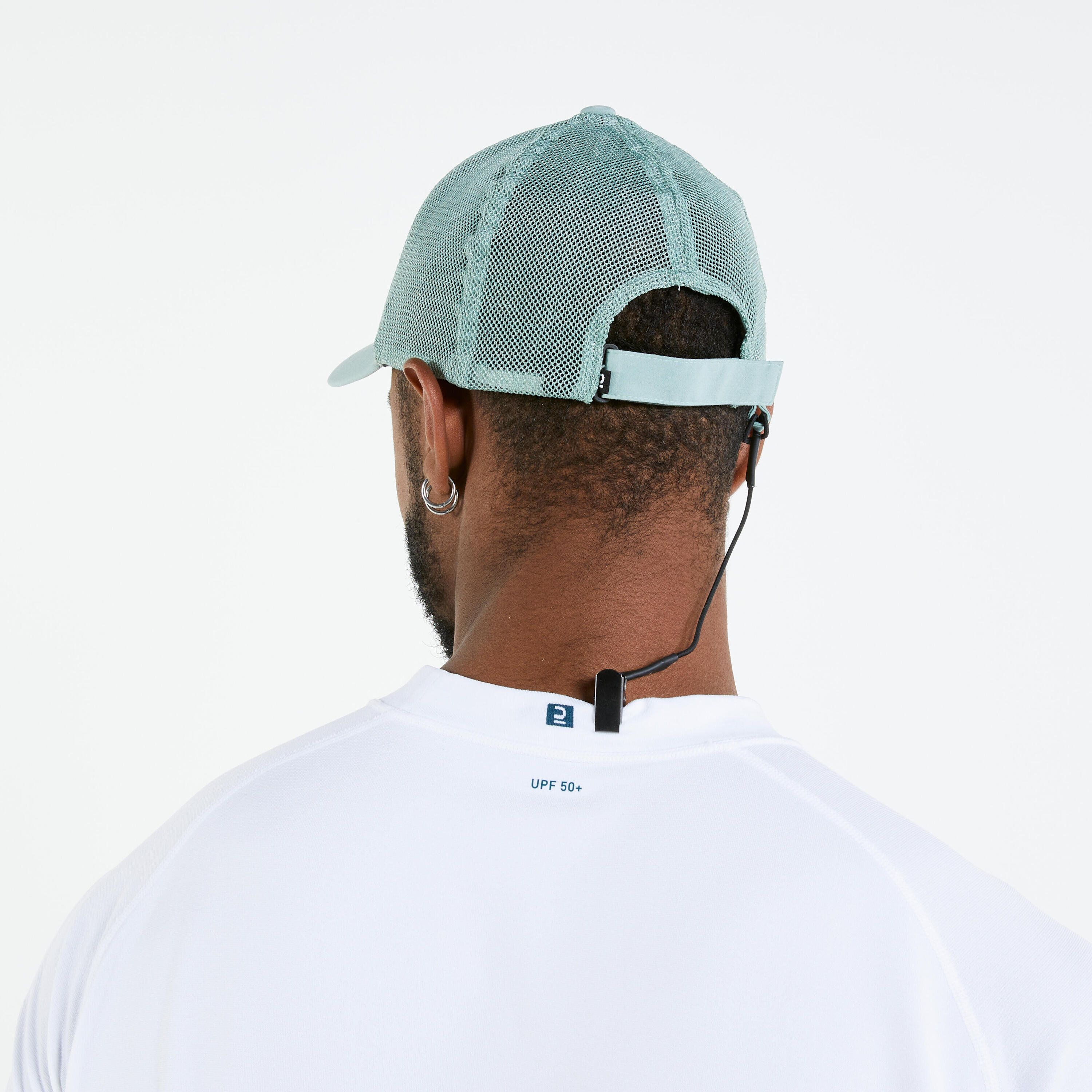 Adults' Sailing Cap 500 - Khaki White 3/9