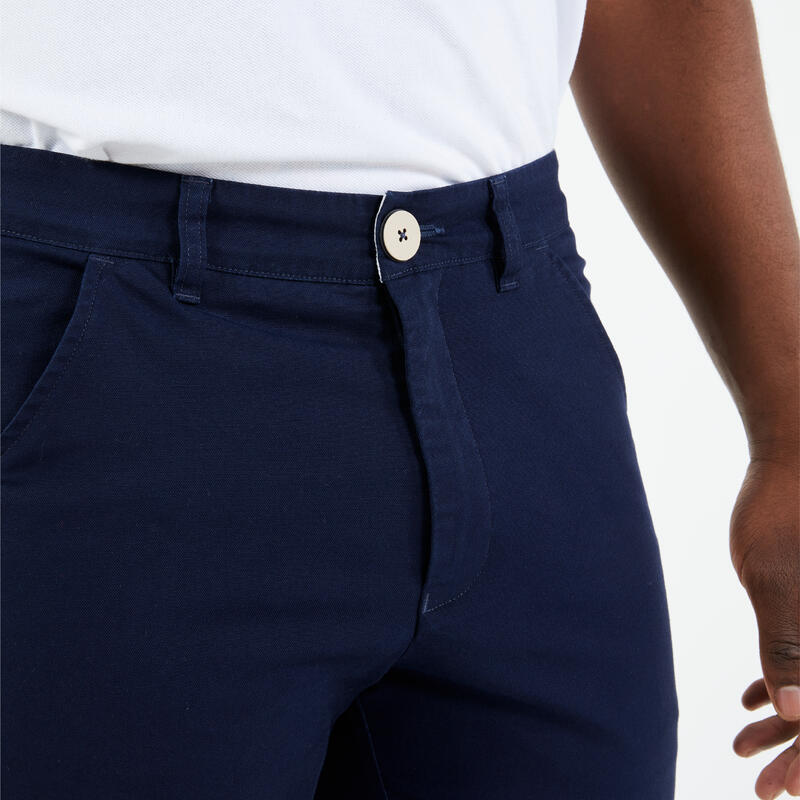 Pantaloni vela uomo SAILING 100 cotone blu