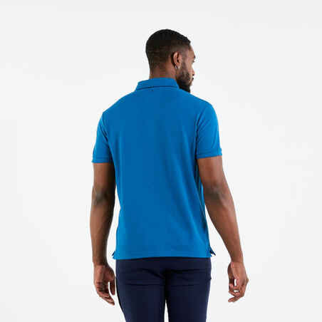 Vyriški trumparankoviai buriavimo polo marškinėliai „100“, mėlyni