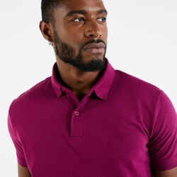 Short-sleeved Men’s Sailor Polo Shirt Sailing 100 Purple